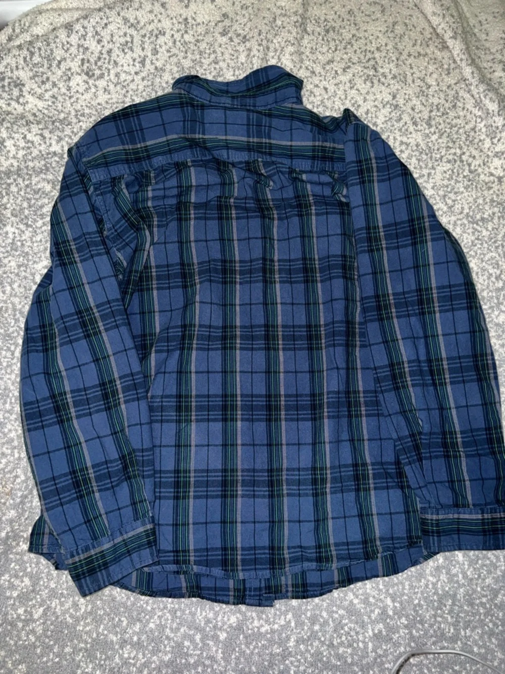 Carhartt TW4447 Men's Loose Fit Midweight Chambray Plaid Long Sleeve Shirt XL - Picture 5 of 12